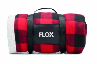 Logotrade advertising products photo of: RPET sherpa fleece blanket