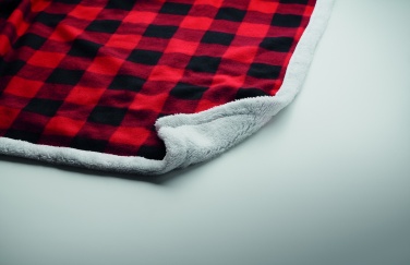 Logo trade advertising product photo of: RPET sherpa fleece blanket