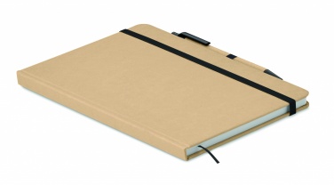 Logo trade advertising products image of: Caratil A5 notebook in recycled carton
