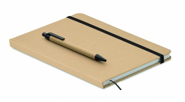 Logo trade corporate gifts picture of: Caratil A5 notebook in recycled carton