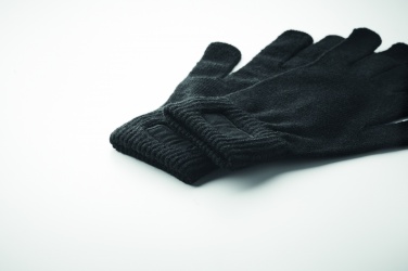 Logo trade advertising product photo of: Knitted gloves in RPET