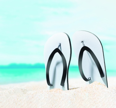 Logo trade promotional merchandise picture of: Sublimation beach slippers
