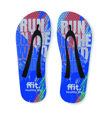 Logo trade promotional items image of: Sublimation beach slippers
