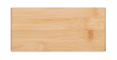 Logo trade promotional giveaway photo of: Wireless charger in bamboo 5W