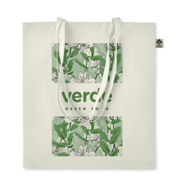 Logo trade promotional merchandise photo of: Organic cotton shopping bag