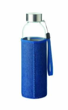 Logotrade promotional giveaway picture of: Glass bottle in pouch 500 ml