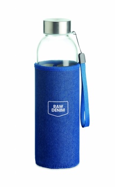 Logo trade corporate gift photo of: Glass bottle in pouch 500 ml