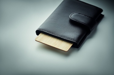 Logo trade promotional giveaways picture of: RFID card in bamboo material