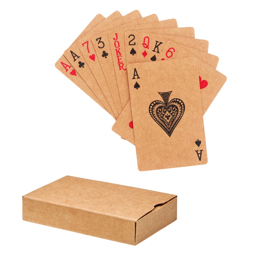 Logo trade corporate gifts image of: Recycled paper playing cards