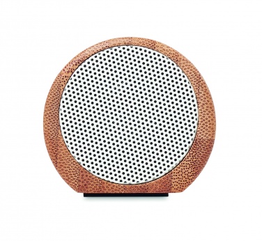 Logo trade corporate gifts picture of: Wireless bamboo speaker 2x5W