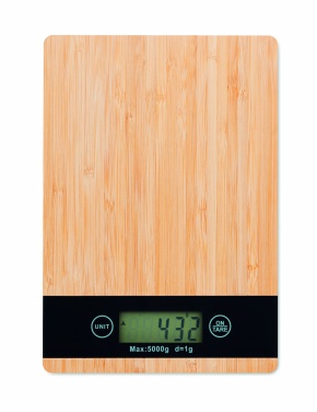 Logotrade advertising product image of: Bamboo digital kitchen scales