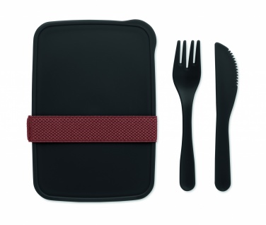 Logo trade promotional item photo of: Lunch box with cutlery