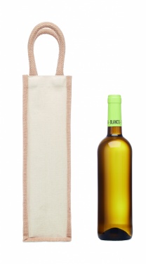Logotrade advertising product image of: Jute wine bag for one bottle