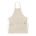 Organic cotton apron 200 gr/m², Beige