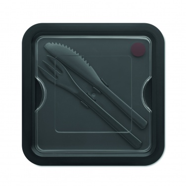 Logo trade promotional items picture of: Lunch box with cutlery 600ml