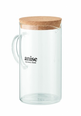 Logo trade business gift photo of: Borosilicate glass decanter 1L