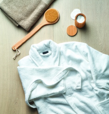 Logo trade promotional items picture of: Bathrobe organic cotton XL/XXL