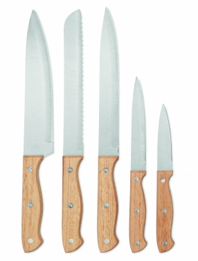 Logotrade promotional giveaway picture of: 5 piece knife set in base