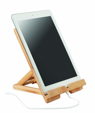 Logotrade promotional product picture of: Bamboo tablet stand TUANUI