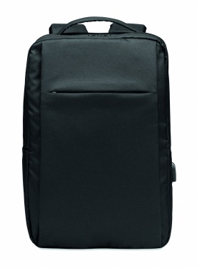 Logo trade promotional gifts picture of: Laptop backpack in 300D RPET