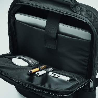 Logo trade promotional item photo of: Laptop backpack in 300D RPET