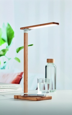 Logo trade promotional gift photo of: Desktop light and charger 10W