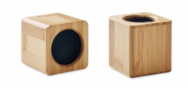 Logotrade promotional product picture of: Set of Bamboo wireless speaker