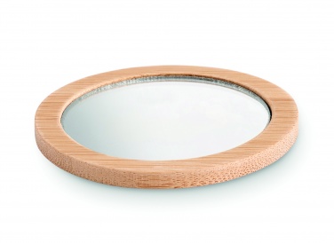 Logo trade promotional products picture of: Bamboo make-up mirror