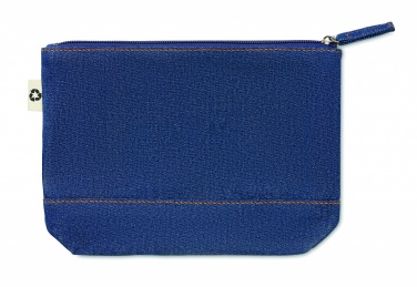 Logo trade promotional gift photo of: Recycled denim cosmetic pouch