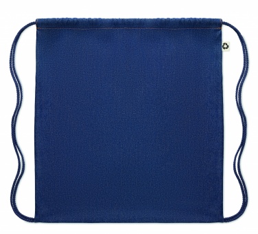 Logotrade promotional item picture of: Recycled denim drawstring bag