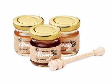 Logo trade promotional gifts picture of: Set of 3 wildflower honey