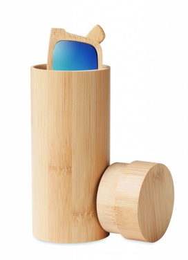 Logo trade corporate gift photo of: Sunglasses and case in bamboo KEILA