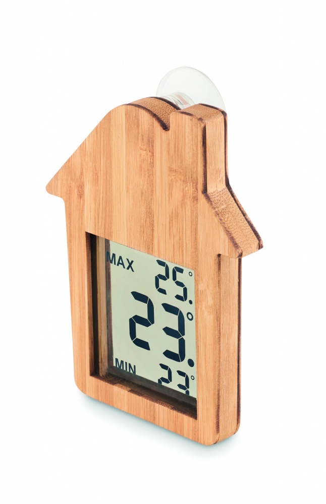 Logotrade promotional merchandise image of: Bamboo weather station HISA