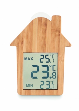 Logotrade promotional items photo of: Bamboo weather station HISA