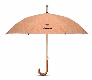 Logo trade promotional gifts image of: 25 inch cork umbrella