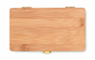 Logotrade promotional gift image of: 21 pcs tool set in bamboo case