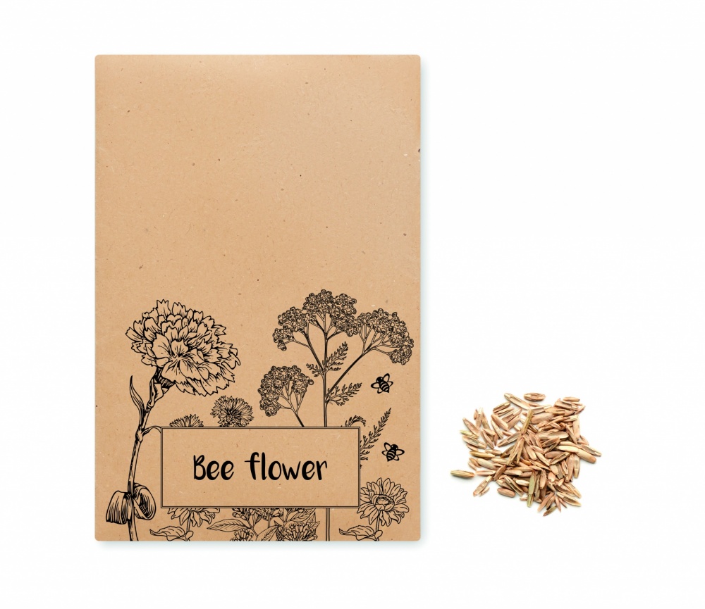 Logo trade promotional items image of: Flowers mix seeds in envelope