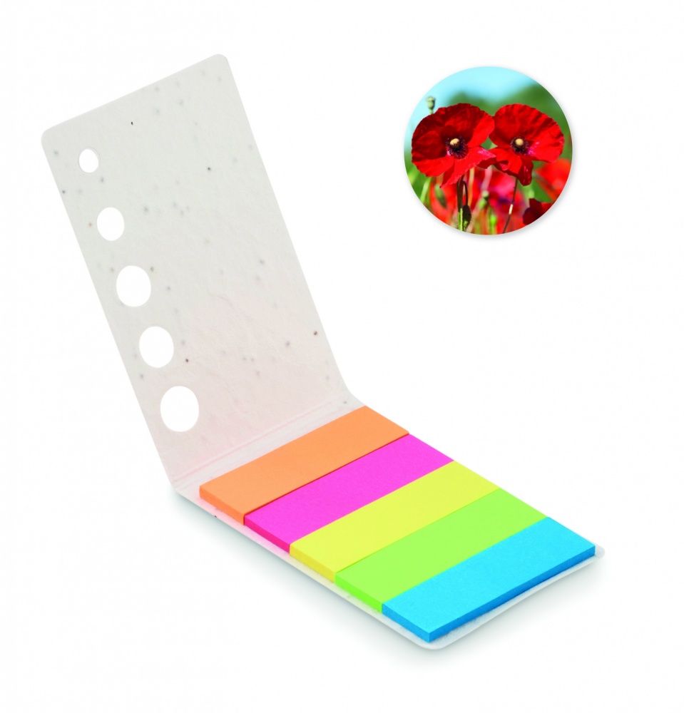 Logotrade promotional item image of: Seed paper page markers pad