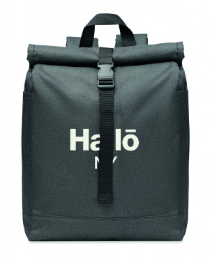Logo trade promotional gifts picture of: 600D RPET 2 tone backpack