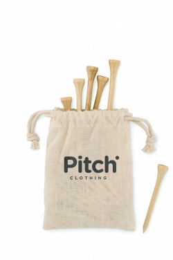 Logo trade advertising products picture of: 20 bamboo golf tees set