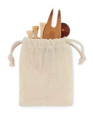 Logo trade promotional merchandise image of: Golf accessories set in pouch