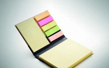 Logo trade advertising products image of: Bamboo sticky note memo pad
