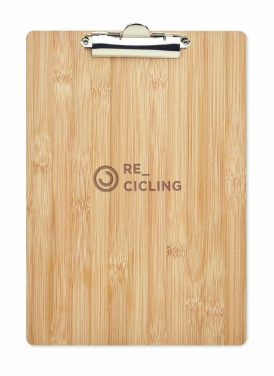 Logo trade promotional giveaway photo of: A4 bamboo clipboard