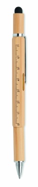 Logo trade promotional product photo of: Spirit level pen in bamboo