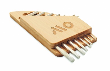 Logotrade corporate gift picture of: Hex key set in bamboo