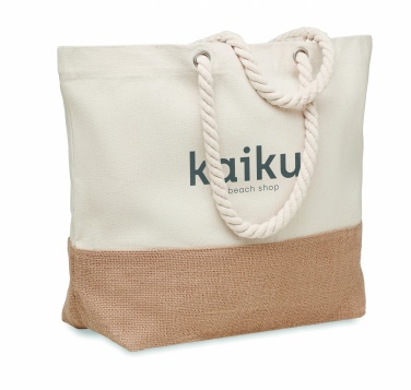 Logo trade business gifts image of: Canvas beach bag 280 gr/m²