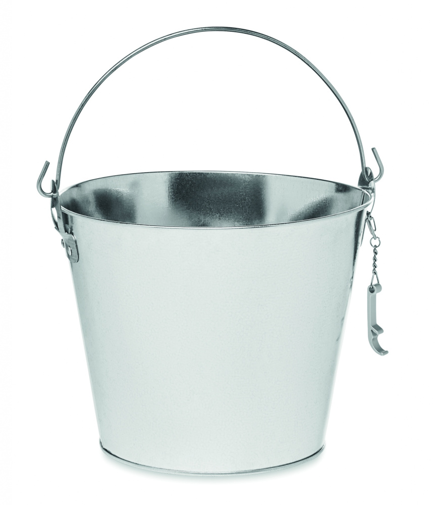 Logo trade advertising products picture of: Metal beer bucket 4L