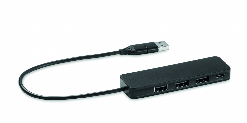Logotrade promotional merchandise photo of: USB-C 4 port USB hub