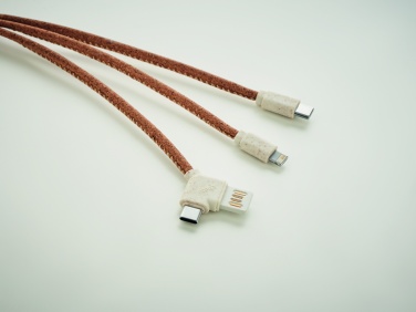 Logo trade promotional merchandise image of: 3 in 1 charging cable in cork