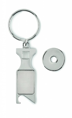Logo trade promotional items picture of: Euro Token key ring Porvoo